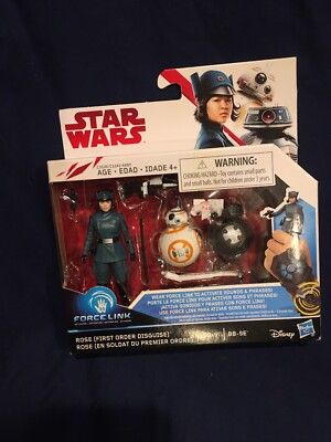 Star Wars Rose First Order Disguise BB-8 and BB-9E 3.75 Inch Force Link Figures