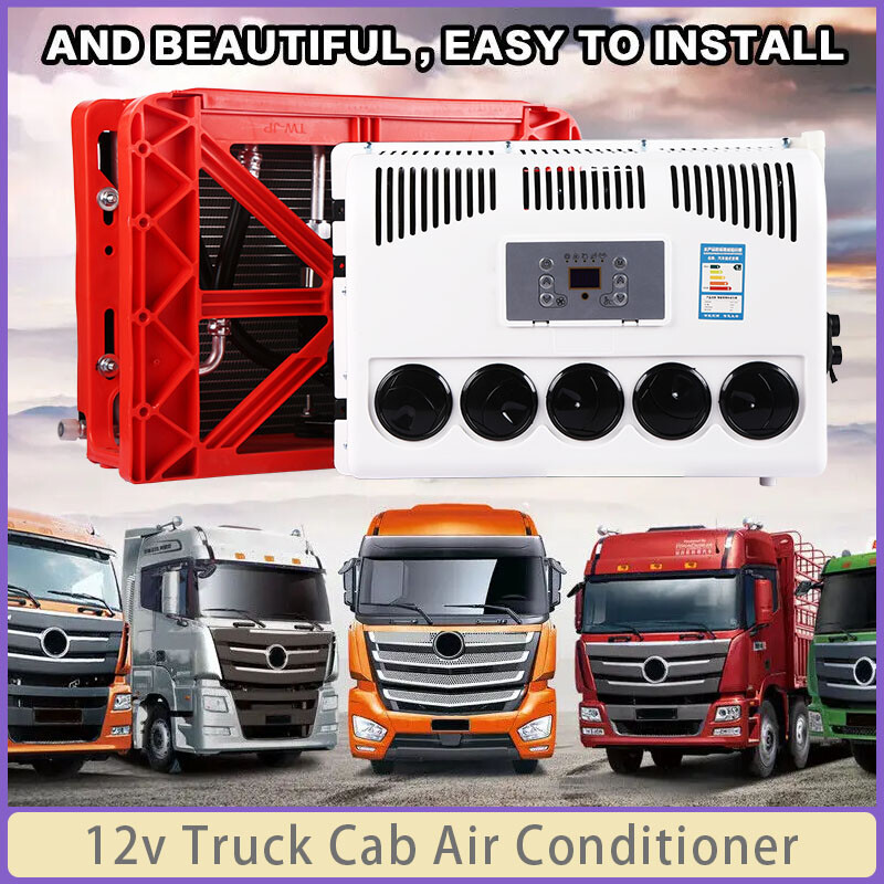 12V 10000 BTU Truck Split AC for Semi Trucks Bus RV Caravan-image