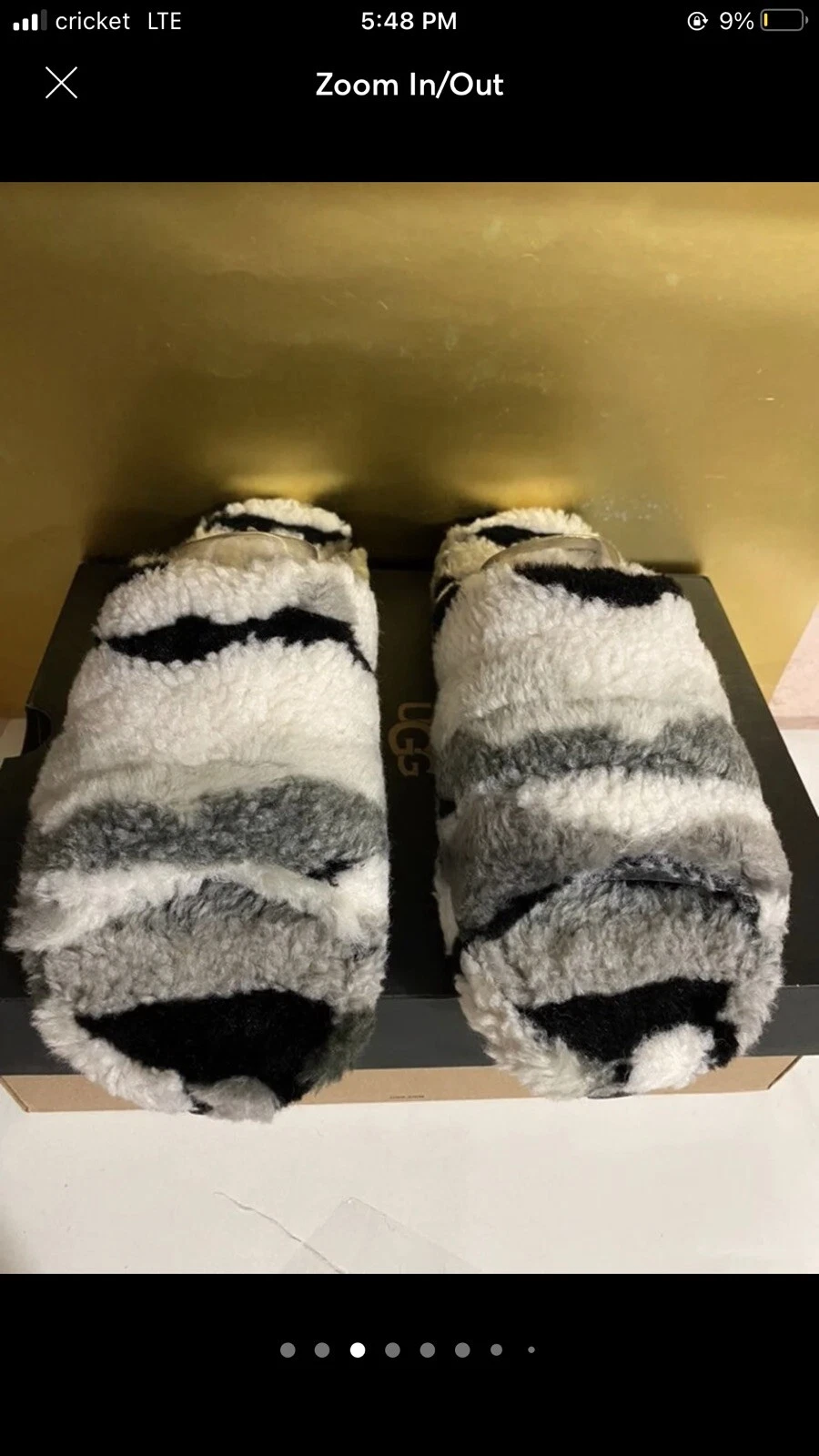 pantofole ugg M fluff you Cali Collage GRIGIO TG 9