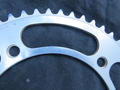 Plateau Vintage Sugino Mighty Competition 47t Argent - BCD 151, 1/8" - NOS (neuf Sous Blister)