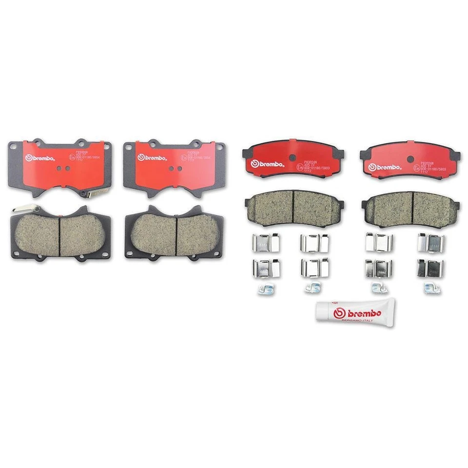 Juego de pastillas de freno delanteras + traseras Brembo para Lexus GX460 GX470 Sequoia OEM _XJ Foto 4 de 4