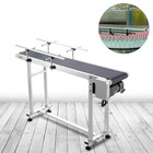 Belt Conveyor Pvc Conveyor Belt59x 15.7-Inch, Motorized Conveyor w/ Guardrails