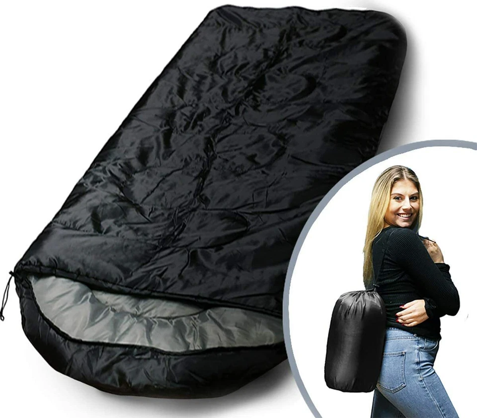 Paquete de 10 sacos de dormir ligeros - 3 estaciones clima cálido y fresco - equipo para exteriores Foto 2 de 4