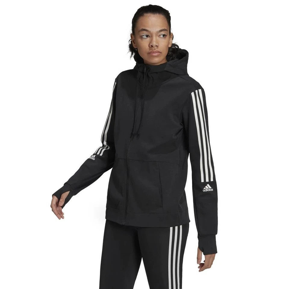 adidas AEROREADY Made for Mujer Chaqueta con capucha Sudadera Cremallera Completa Sudadera con capucha - Imagen 1 de 1