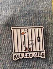 SILLY GOOSE- ENAMEL PIN-SHIP ALL THE PINS YOU BUY FOR $4.99-VISIT OUR STORE
