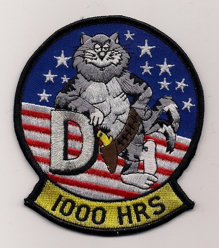F-14D TOMCAT 1000 HOURS patch