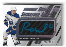 LUKAS ROUSEK  2023-24  ENGRAINED ROOKIE SIGNATURE SHOTS AUTO 286/299