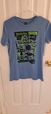 Rick And Morty Loot Crate Exclusive T-shirt Blue Women's XL