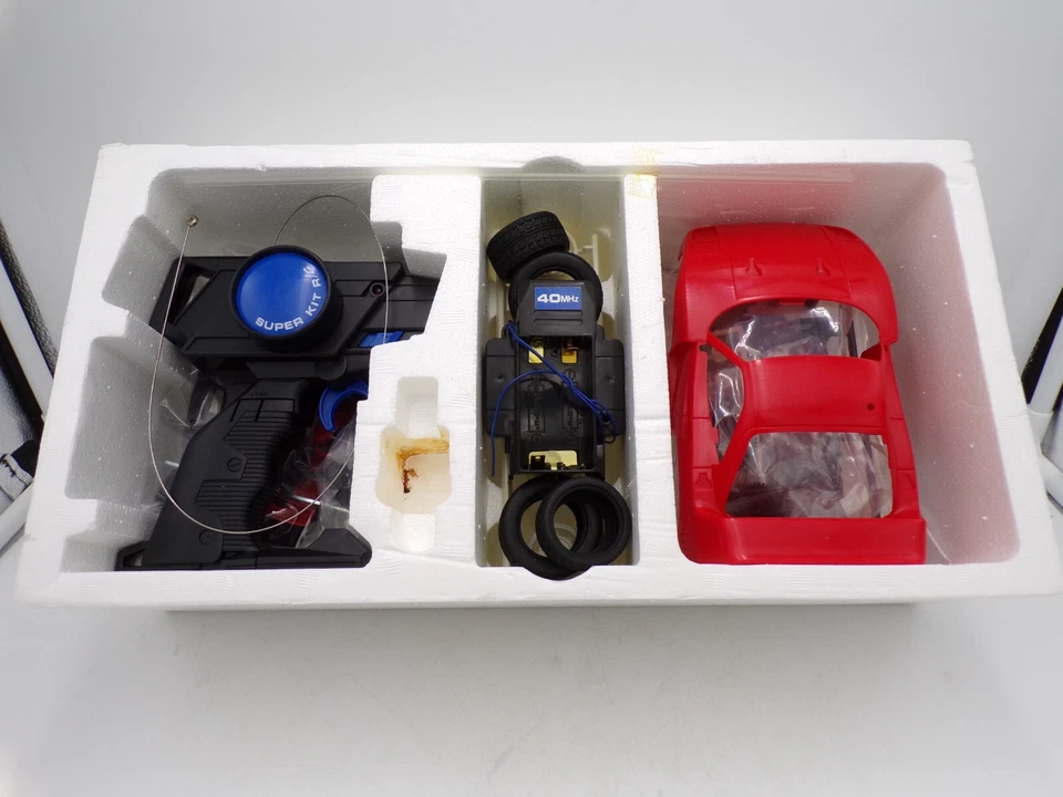 Vintage 1988 Tomy Japan RC Ferrari F-40 Red Super Kit NOS Tyco Taiyo Nikko - Image 3 of 4