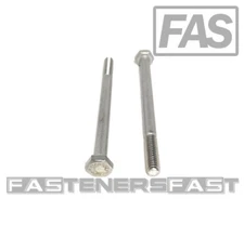 (10) 1/4-20x3-1/2" 316 Stainless Steel Hex Cap Screws Hex Bolts PT MARINE GRADE