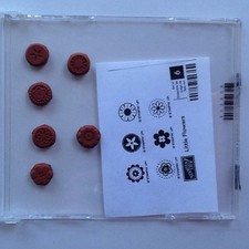 Stampin UP 14 Retired"" Little Flowers "" Clear Mount Stamp Set