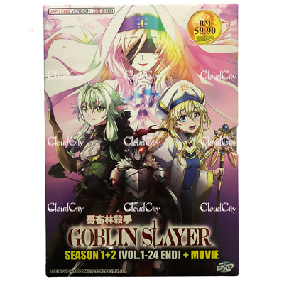 Anime DVD Goblin Slayer Season 1+2 (1-24 End) +Movie English Dub, All Region