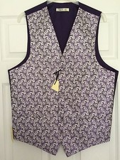 BHS Mens Wedding Waistcoat Purple/Grape Chest 38 40 42 44 BNWT
