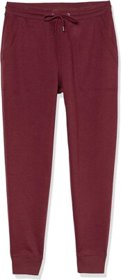 Goodthreads Men's Washed Fleece Jogger Pant - Burgundy - Small - New