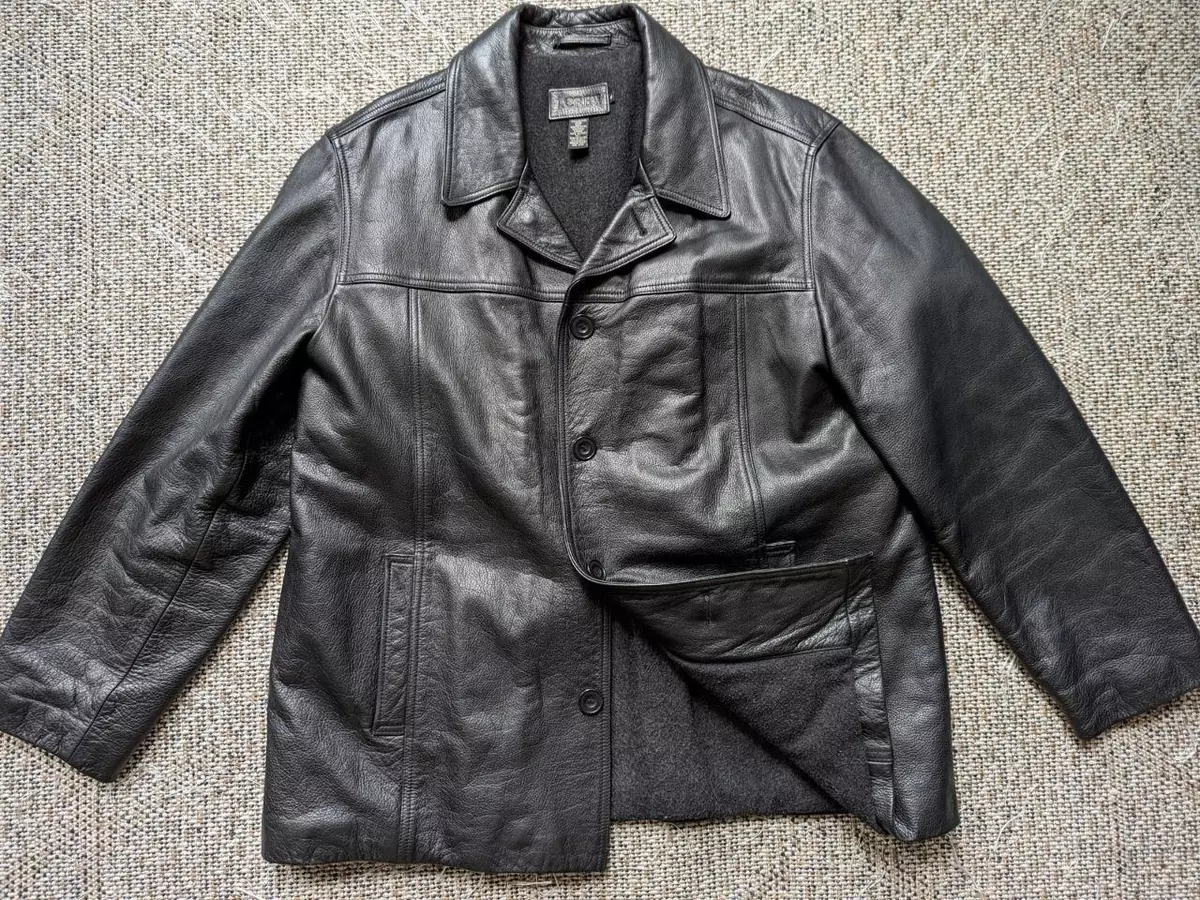 J.Crew Leather Coat