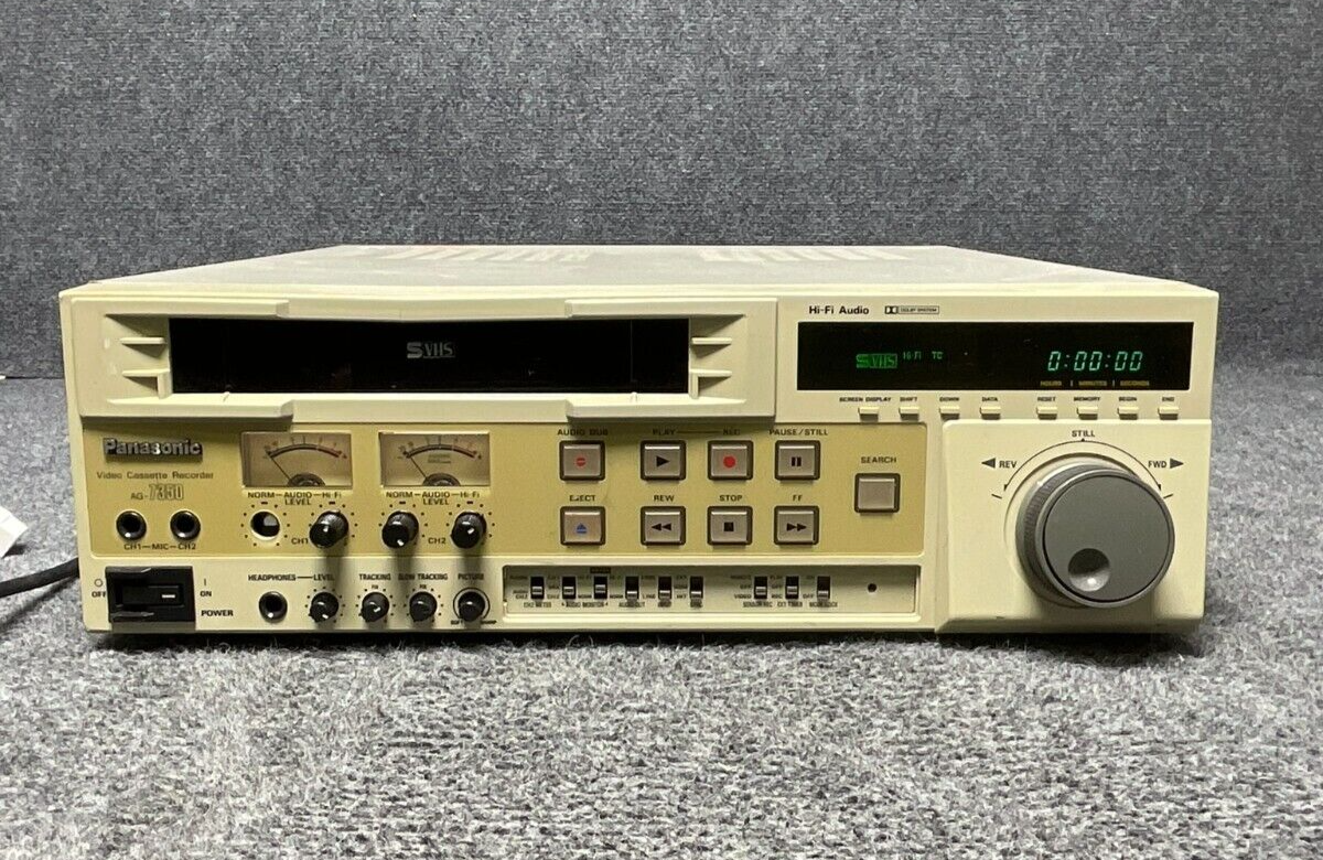 Panasonic 激レア品　ビデオデッキ　NV-HSB20 【動作確認済み】 Panasonic S-VHS ビデオデッキ NV-HSB20【ジャンク品】 - メルカリ