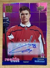 Connor McMichael Rare Rookie Auto 2020-21 UD Extended Series SE Spectrum #RC-11