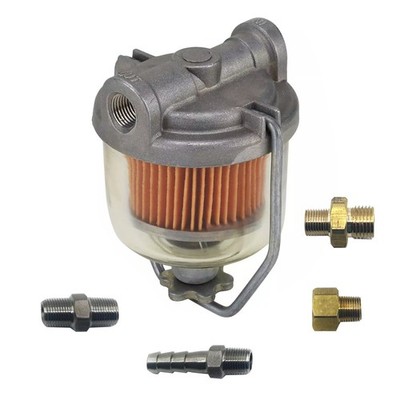 1950s 60s GM Car truck transparent bowl fuel filter For 1 or 2-barrel carburetor