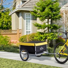 Bicycle Bike Cargo Wagon Trailer Cart Carrier Shopping Yellow and Black