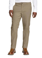 Eddie Bauer Men's Rainier Fleece-Lined Pants, Tan, Size 36X29