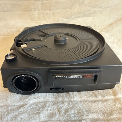 Kodak Carousel 650H 35mm Desktop Slide Projector Black Portable w/ Ektanar Lens