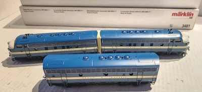 Märklin H0 3481 US Diesellok GM EMD F7 Diesel ABA Set Texas & Pacific