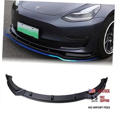 2022 NEW Tesla Model Y Front Bumper Lip Front Spoiler Front Wing Matte Black
