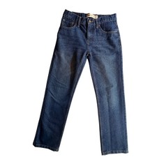 Levi's 514 Straight Leg Jeans Boys Size 14 Regular Dark Wash Blue Denim Pants