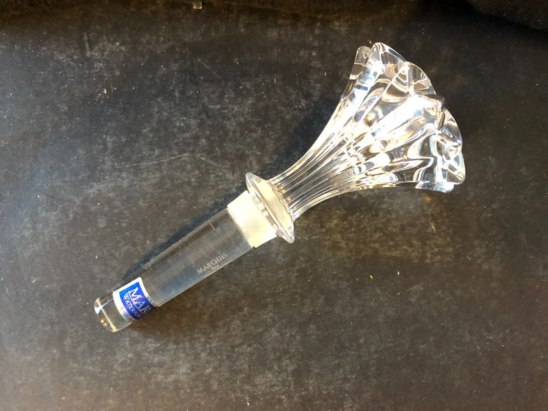 Waterford Marquis Brookside Crystal Wine Whiskey Decanter Bottle Stopper
