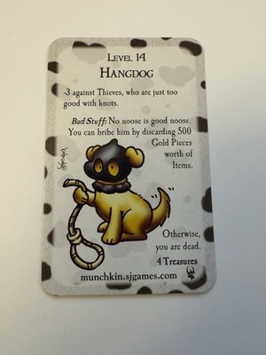 Level 14 Hangdog Munchkin Promo Steve Jackson Games SJG Katie Cook