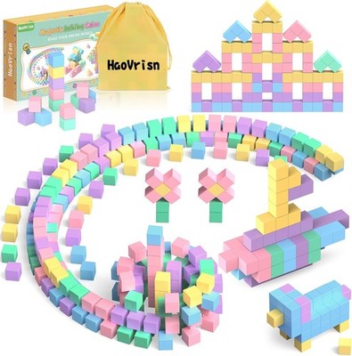 Magnetische Bausteine 100 Stück Spielzeug ab 3 Jahren für Kinder Geschenk 2,5cm