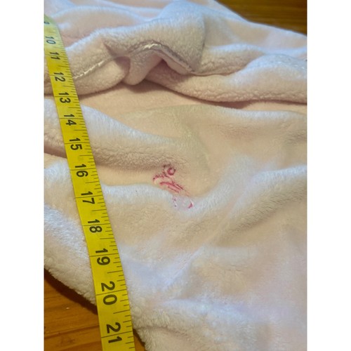 VICTORIA SECRET M/ L Embroidered ANGEL Cozy Short Robe SUPER PLUSH PinkM/ L - Picture 7 of 9
