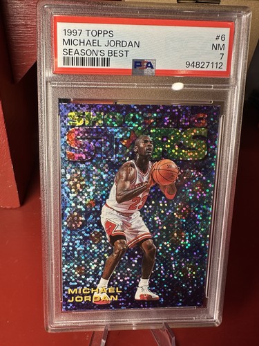 1997-98 Topps - Season's Best Shooting Stars Michael Jordan #6 PSA 7
