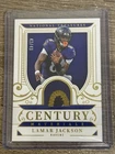 Lamar Jackson 2025 National Treasures Century Materials Sick Patch /49