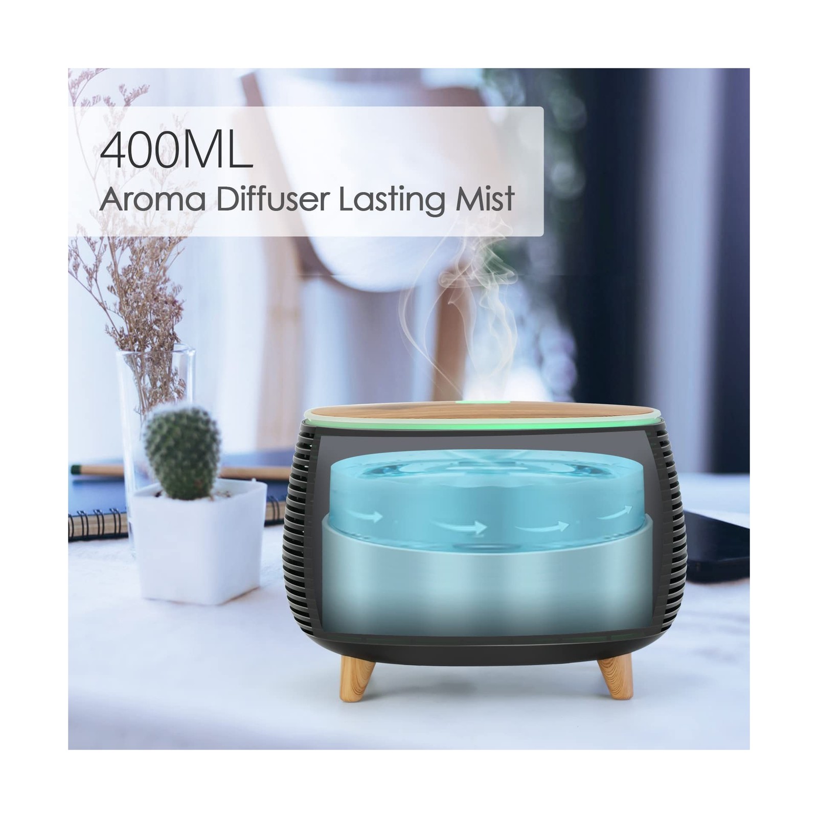 Diffuserlove Diffuser Essential Oil Diffusers 400ML Aromatherap... USA FAST SHIP thumbnail 5