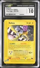RAIKOU 28/144 SKYRIDGE POKEMON CGC 10 GEM MINT on eBay