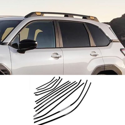 Fit for Subaru Forester 2025 2026 Windows Frame Sill Molding Cover Trims Black