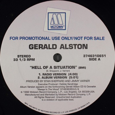 Gerald Alston - Hell Of A Situation, 12'', (Vinyl)