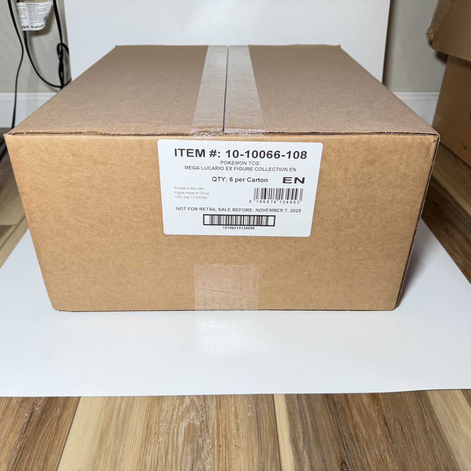 Pokemon 2025 Mega Lucario EX Figure Collection Carton 6 Boxes Factory Sealed