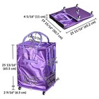 Byootique 20" Rolling Tote Bag Grocery Bag on Wheels Shopping Trolley DuskViolet — photo 9