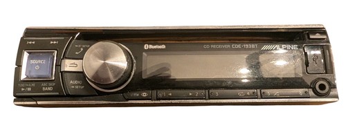 ALPINE CDE-133BT Replacement FACEPLATE ONLY OEM - Used - Tested