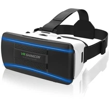 VR Headset for 4.5-6.5 Inch Smartphone, 120° View, Adjustable Focus & Lens