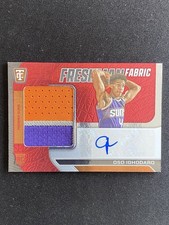 Oso Ighodaro 2024-25 Totally Certified Freshman Fabric Signatures Red RC /75
