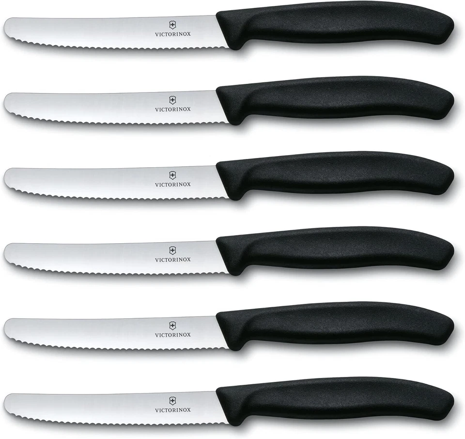 Conjunto de facas para bife Victorinox 6.7833.6US1 sadf Swiss Classic 6 peças, 4-1/2 polegadas Se - Imagem 4 de 4