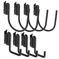 Pack Heavy Duty Black E-Track J Hooks and Hangers - Accessories for Enclosed 8
