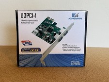 U3PCI-1 2 Port PCI Express USB 3.0 Host Controller Card Kingwin New Hot Swap