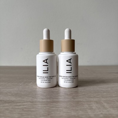(2X) ILIA Super Serum Skin Tint Broad Spectrum SPF 40 ST2.5 SOMBRIO & ST2 TULUM