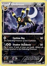 Umbreon 61/108 Uncommon Dark Explorers Pokemon Reverse Holo Moderately Played
