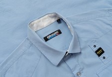 Men's blue shirt navy elastane 40/L/48