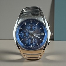 Orologio Cronografo Uomo Accurist MB595 Quadrante Blu Acciaio Inox 38mm WR100M